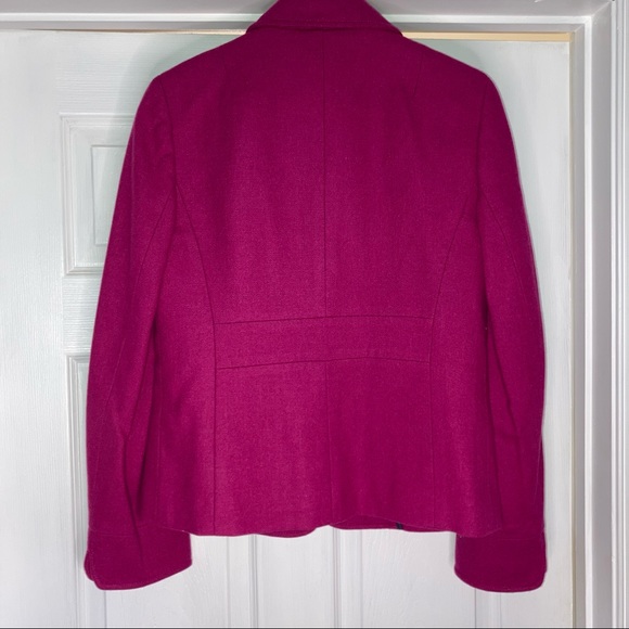 J.Crew Wool Blazer Raspberry 8 - Picture 5 of 6